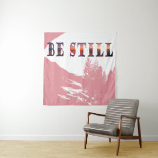 Tapiz Be Still Christian Minimalist