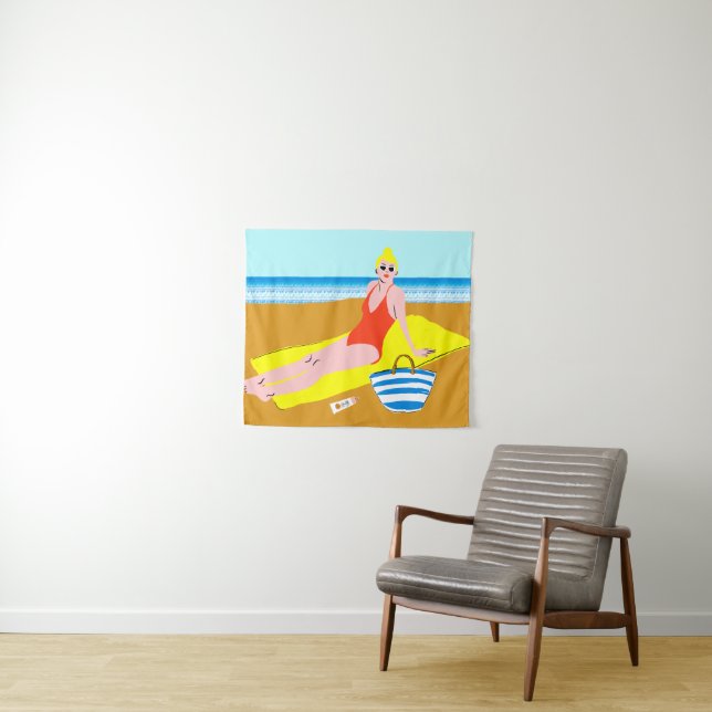 Tapiz Beachy Keen - Amarillo (In situ (horizontal))