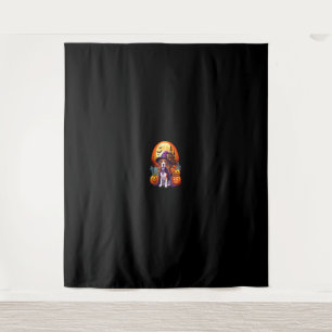 Tapiz Beagle Cosplay Witch Carved Pumpkins Halloween Moo