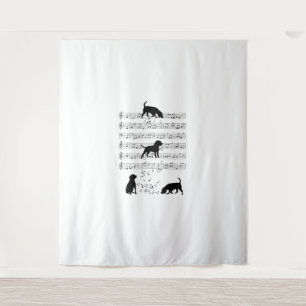 Tapiz Beagle dog Music Note Clef Musician Beagle do