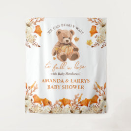 Tapiz Bearly Wait para caer al amor Baby Shower Backups