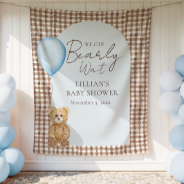 Tapiz Bearly Wait Teddy Bear Boy Baby Shower Backups