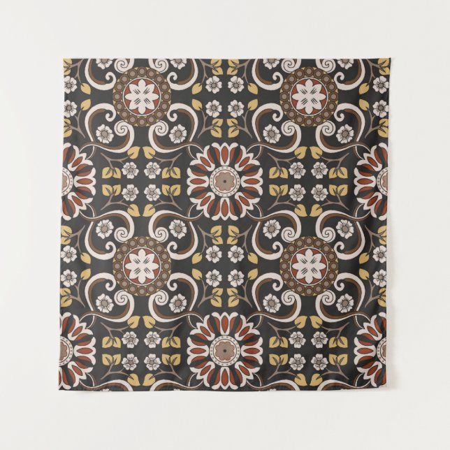 Tapiz Beautiful islamic medallion seamless pattern texti (Anverso)