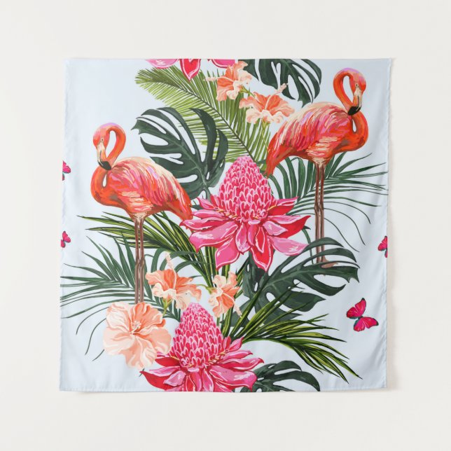 Tapiz Beautiful seamless floral summer pattern backgroun (Anverso)