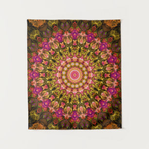 Tapiz beautiful textile carpet mandala pattern