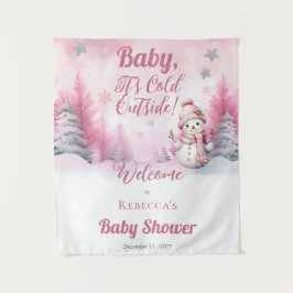 Tapiz Bebé, está frío fuera de la nieve | Baby Shower ch