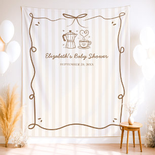 Tapiz Bebé prepara café Baby Shower