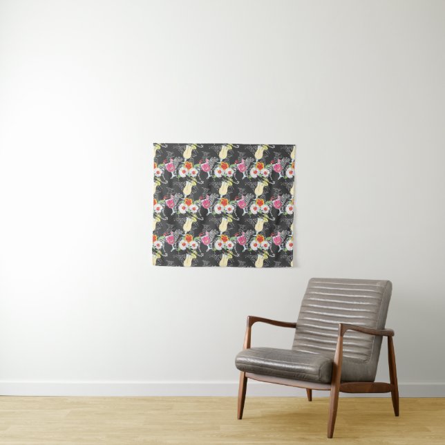 Tapiz Bebidas tropicales con los animales (In situ (horizontal))
