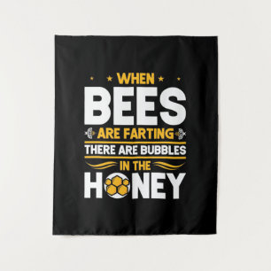 Tapiz Beekeeper Gift Cuando las abejas están despidien