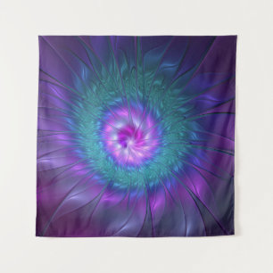 Tapiz Belleza floral abstracta arte fractal colorido Flo