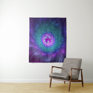 Tapiz Belleza floral abstracta arte fractal colorido flo
