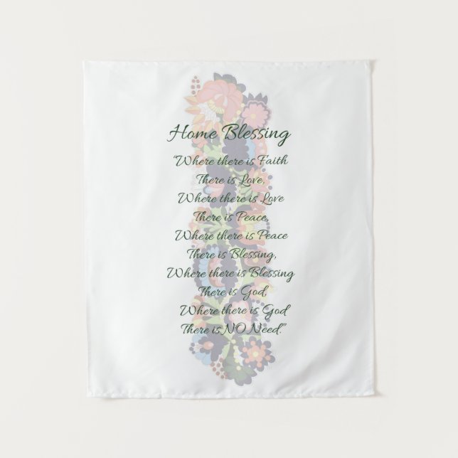 Tapiz Bendición en el hogar (Anverso)