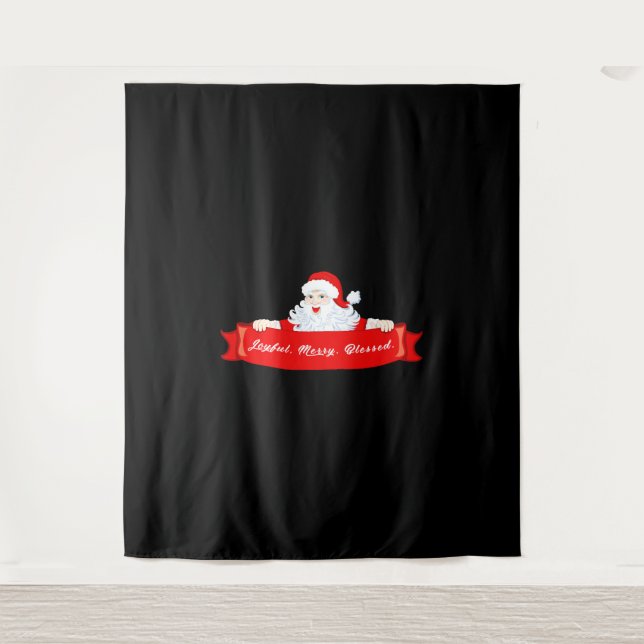 Tapiz Benditos Navidades Santa Navidades (Anverso)