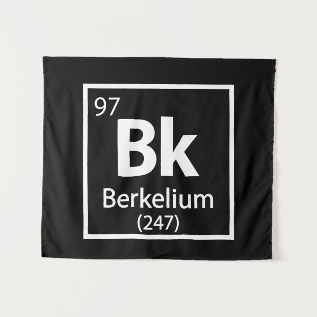 Tapiz Berkelio - Tabla periódica de Berkeley Science (Anverso (horizontal))