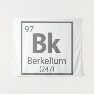 Tapiz Berkelium - Tabla periódica de ciencias de Berkele