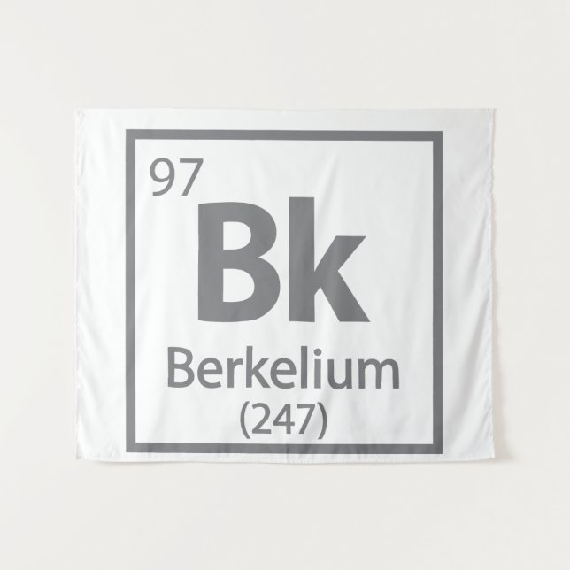 Tapiz Berkelium - Tabla periódica de ciencias de Berkele (Anverso (horizontal))