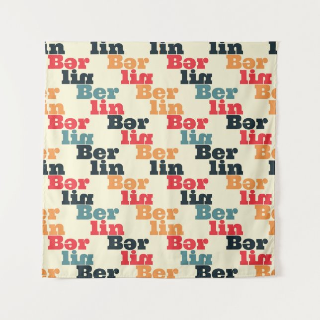 Tapiz Berlin creative pattern. (Anverso)