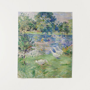 Tapiz Berthe Morisot - Chica en un bote con Geese