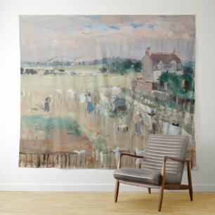 Tapiz Berthe Morisot - Colgando la ropa para secar