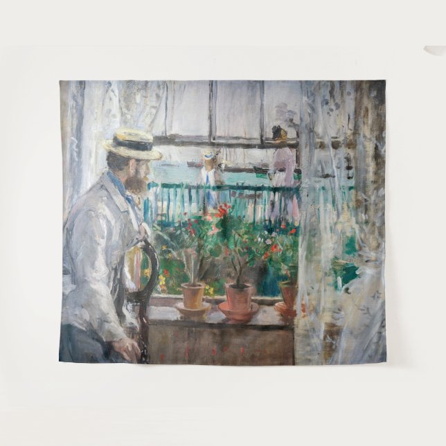 Tapiz Berthe Morisot - Eugene Manet en la Isla de Wight (Anverso (horizontal))
