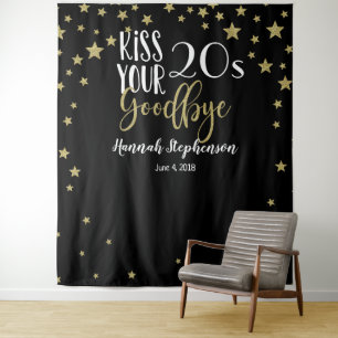 Tapiz besa tus 20's adiós foto prop fiesta virtual