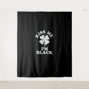 Tapiz Bésame soy camiseta negra