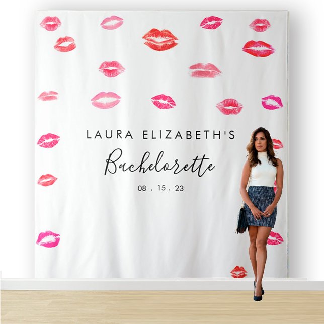 Tapiz Besar el lápiz labial Bachelorette Photo Booth (Subido por el creador)