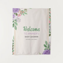 Besos de Mariposa Violetas Fiesta de Bebé