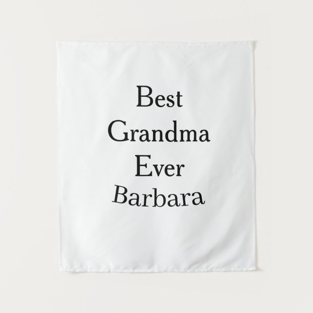 Tapiz Best Grandma ever name date simple mothers day min (Anverso)