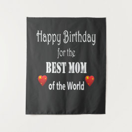Tapiz Best Mom Birthday Design