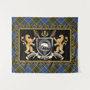 Tapiz Bethune Clan Badge & Motto con Leones