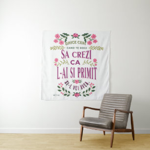 Tapiz Bible verse in Romanian for Faith MC 11.24