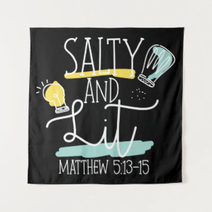 Tapiz Biblia Cristiana Verse Salty Y Lit Matthew