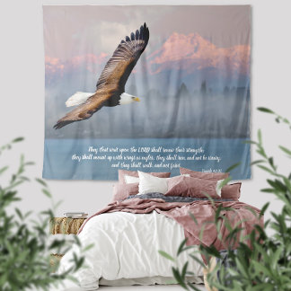 Tapiz Biblia inspiradora del águila calva Verse Isaiah 4