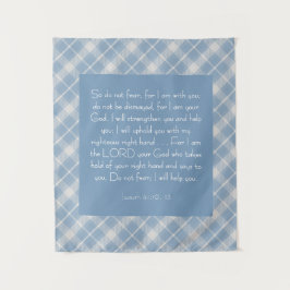 Tapiz Biblia personalizable Verse Isaiah 41:10, 13