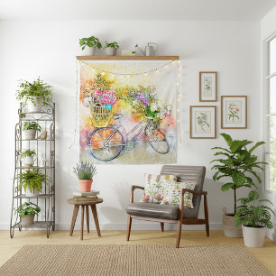 Tapiz Bicicleta y flores