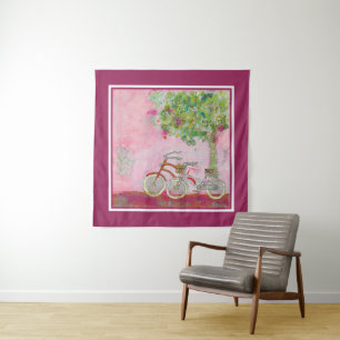 Tapiz Bicicletas rosadas