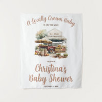 Bienvenida a Baby Shower de Mercadillo de Agricult