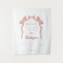 Tapiz Bienvenida a la despedida de soltera de Pinky