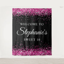 Bienvenida a los 16 cumpleaños del Purpurina negro