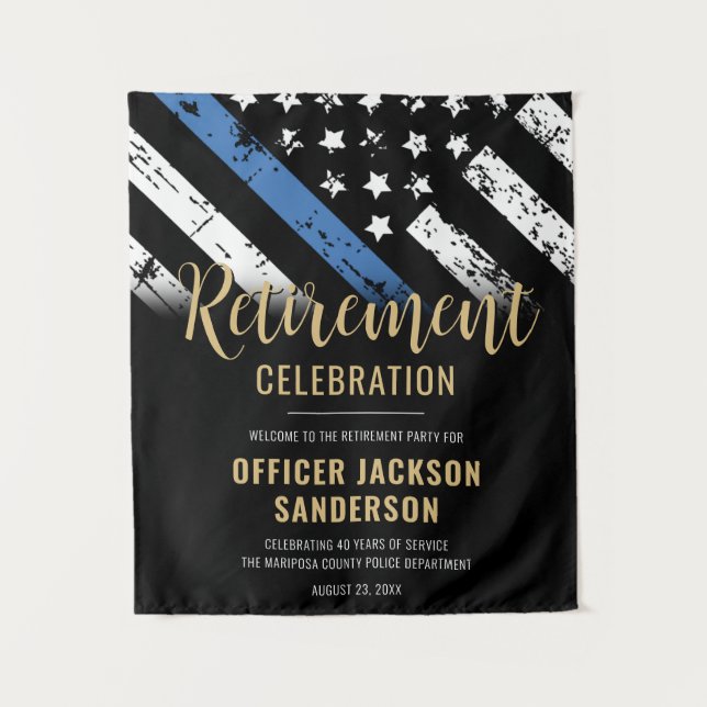 Tapiz Bienvenida a los Fiestas de Retiro de la Policía (Anverso)