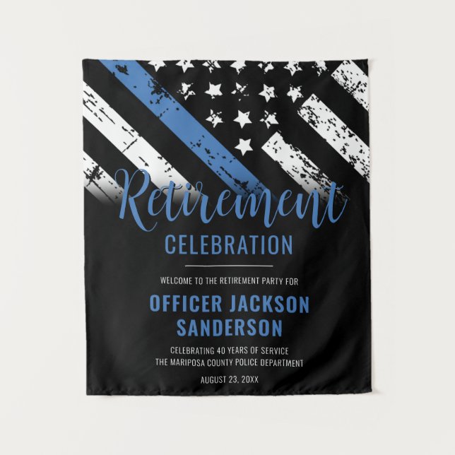 Tapiz Bienvenida al Fiesta de Retiro de la Policía Encar (Anverso)