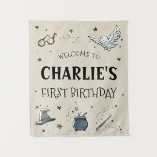 Tapiz Bienvenida al primer cumpleaños de Harry Potter