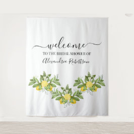 Tapiz Bienvenida Boda de Lemony Greenery