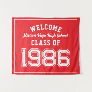 Tapiz Bienvenida Clase de 1986, Decoración de Fiesta de