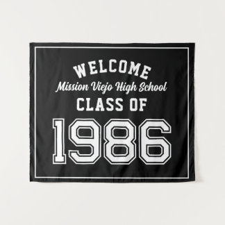 Tapiz Bienvenida Clase de 1986, Decoración para Fiesta d