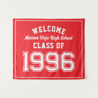 Tapiz Bienvenida Clase de 1996, Decoración de Fiesta de 