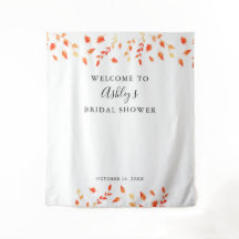 Bienvenida Ducha de Novia Otoño Foliaje de Hojas 
