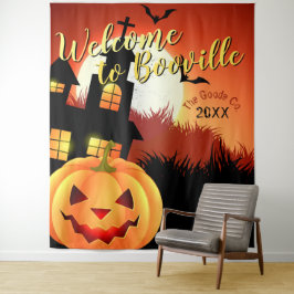 Tapiz Bienvenido a Booville Halloween | Telón de fondo d