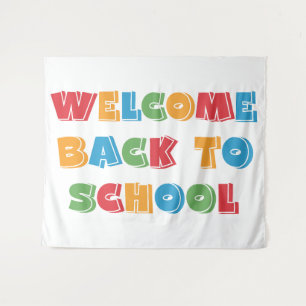Tapiz Bienvenido de vuelta a la escuela